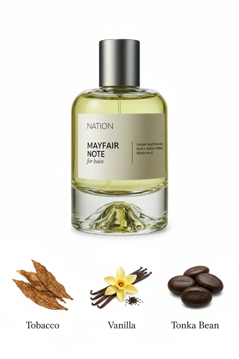 Mayfair Note with Fragrance Notes